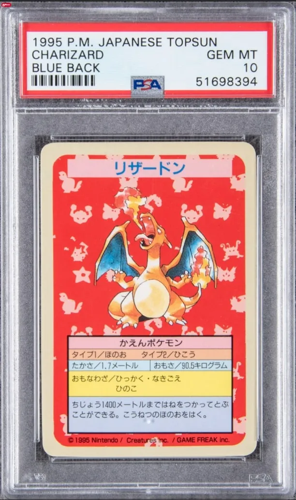 #2 Charizard Topsun Blue Back- $493K