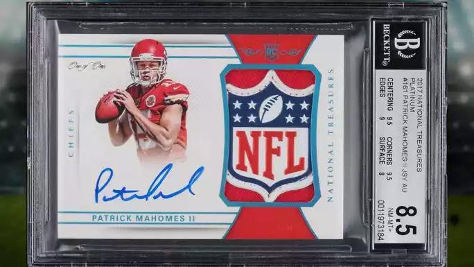 2017 Panini National Treasures Patrick Mahomes II Rookie Patch- $4.3M